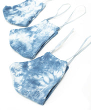 Load image into Gallery viewer, Indigo Tie-Dye Mask 3-Pack